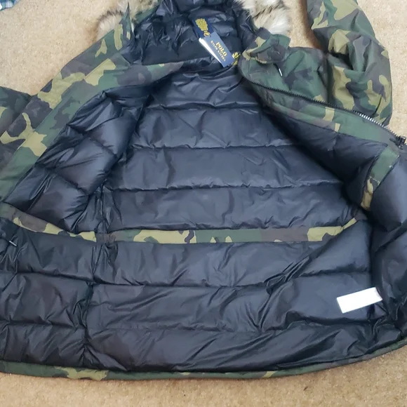 NWT Polo Ralph Lauren Camo Down Parka